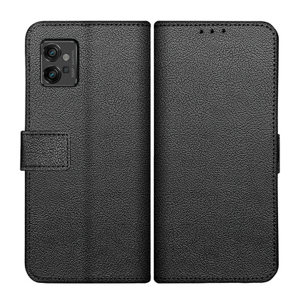 Just in Case Classic Wallet Hoesje voor Motorola Moto G32 – PU Leren Book Case – Zwart