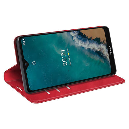 Just in Case Hoesje voor Nokia G50 – Magnetic Wallet Case – Rood