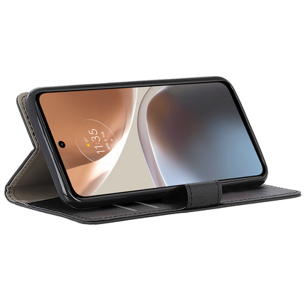 Just in Case Classic Wallet Hoesje voor Motorola Moto G32 – PU Leren Book Case – Zwart