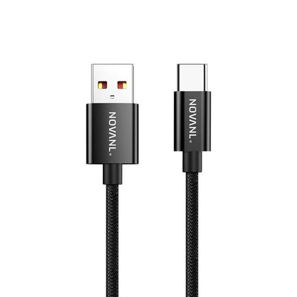 NOVANL SpeedCharge Pro USB A to USB-C Cable 18W (1.5M) Black