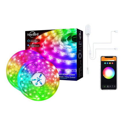 Slimme wifi RGB LED-lichtstrip NiteBird SL3 (2x5m), Tuya