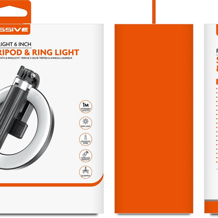 Xssive Selfiestick met Statief & Ringlamp