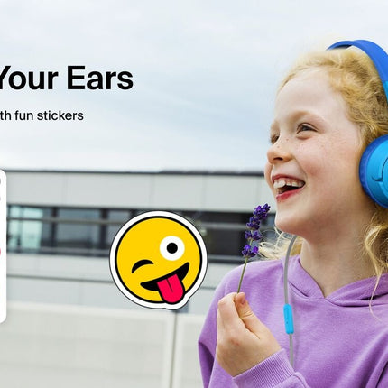 Wired On-Ear Headphones for Kids Blauw