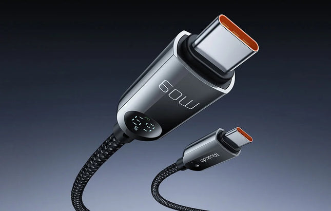 Mcdodo CA-4780 USB-C naar USB-C 60W datakabel 1,2 m (zwart)