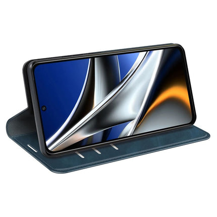 Just in Case Poco X4 Pro - Magnetic Wallet Case - Blue