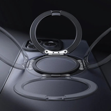 McDodo PC-4932 MagSafe hoesje voor iPhone 16 Pro met standaard (zwart)