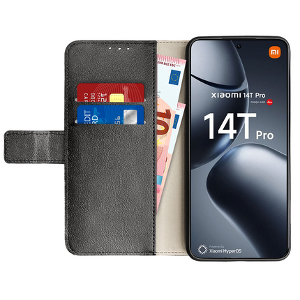 Just in Case Classic Wallet Case - Xiaomi 14T Pro - PU leather Book