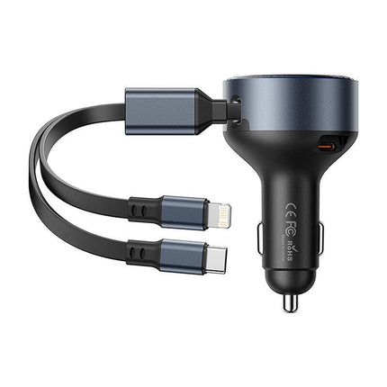 Vention FFOB0 USB-C autolader + USB-C/Lightning 30W kabel