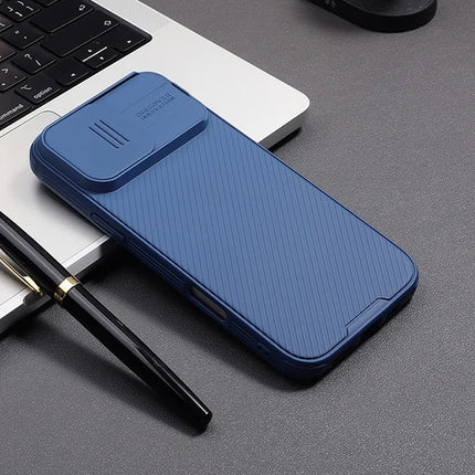 Nillkin CamShield Pro iPhone 16 Pro Max hoesje (blauw)