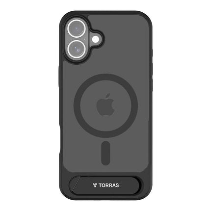 Torras Pstand Series hoesje voor iPhone 16 Plus (zwart)