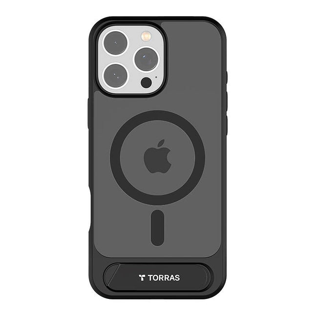 Torras Pstand Series-hoesje voor iPhone 16 Pro Max (zwart)