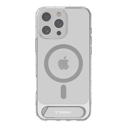 Torras Pstand Series hoesje voor iPhone 16 Pro (transparant)