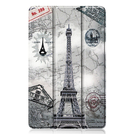 Just in Case Samsung Galaxy Tab A 8.4 2020 - TriFold Smart Book Case - Eiffel Tower