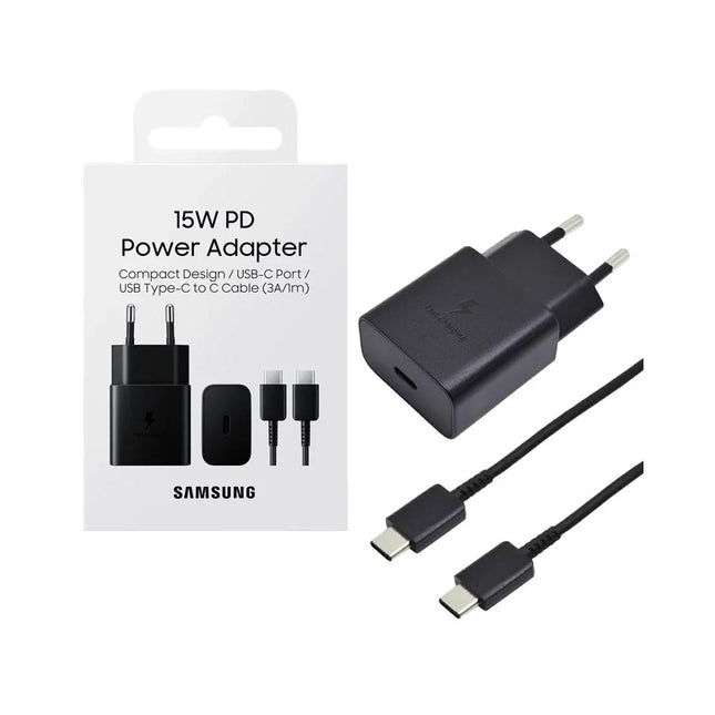 Samsung EP-T1510XBEGEU - Charger USB-C + Cable 15W Black