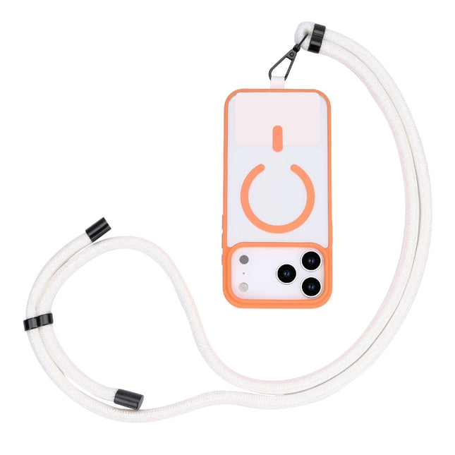 Universele Telefoonkoord - Verstelbare Telefoonketting - Koord voor Telefoon - Fancy Glitter Wit