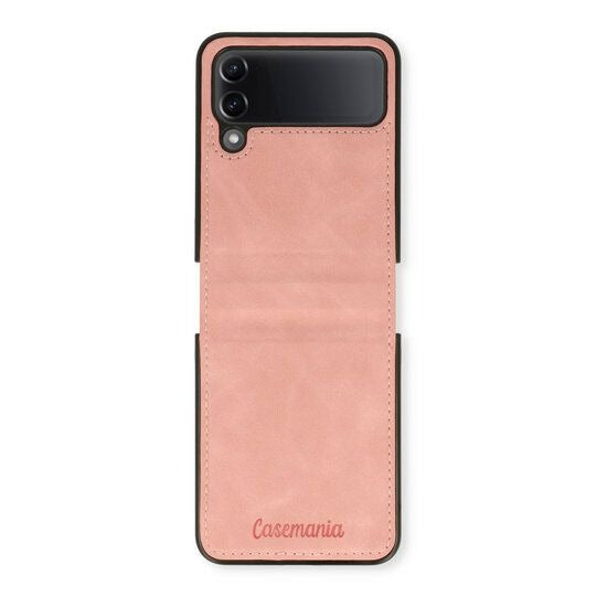 Hoesje Casemania Luxe Wallet Case - Samsung Z Flip 8 - Roze