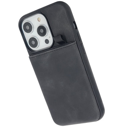 CaseMania Suédine Card Holder Case - Samsung S25 Plus - Zwart