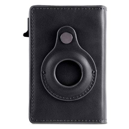 CM Luxe RFID Pop Up Mini Wallet Case - Airtag Holder - Zwart