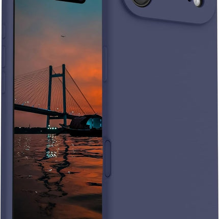 iPhone Air hoesje silicone soft donkerblauw