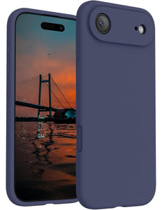 iPhone Air hoesje silicone soft donkerblauw