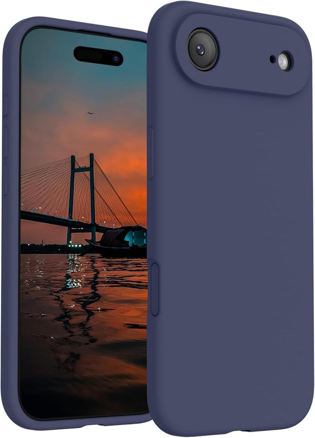 iPhone Air hoesje silicone soft donkerblauw