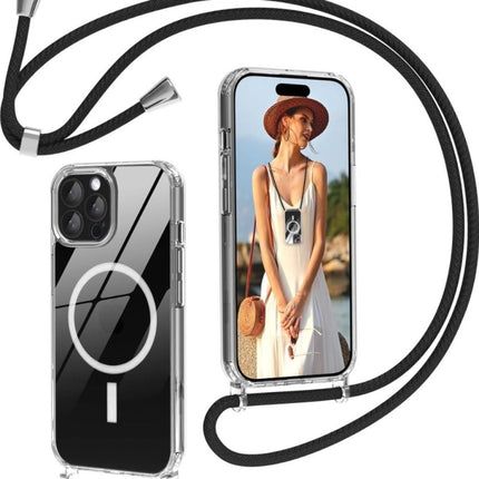 iPhone 17 Air - Transparent Crossbody MagSafe Case Koord touw