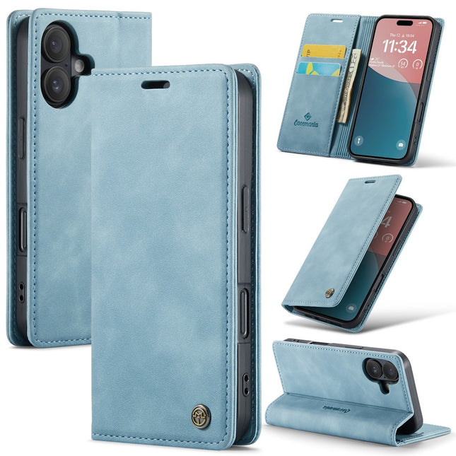 iPhone 17 Air - CaseMania Slim Bookcase - Turquoise hoesje