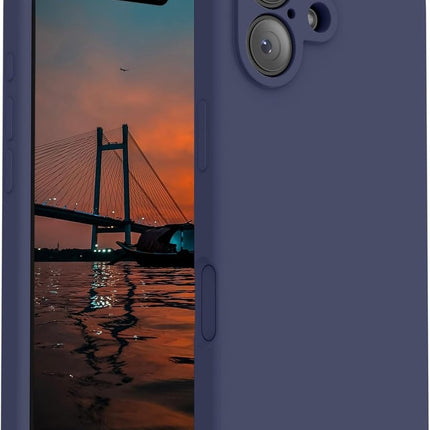 iPhone 17 hoesje  Silicone Case Cover donkerbaluw