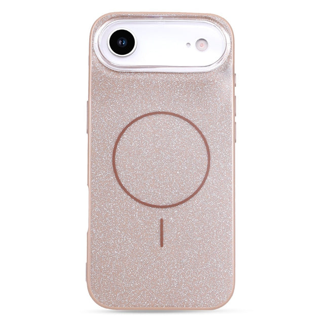 iPhone Air hoesje goud glitter backcover magsafe