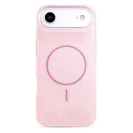 Samsung A17 5G hoesje roze glitter backcover magsafe