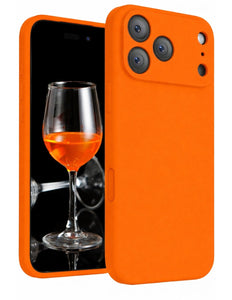 iPhone 17 Pro Max - CM High Quality Silicone Case - Orange