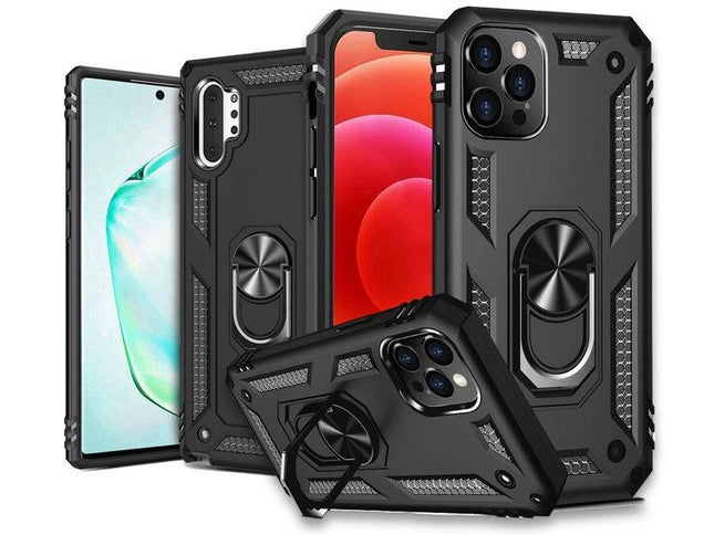 Kickstand Ring Armor - Samsung A13 4G - Zwart