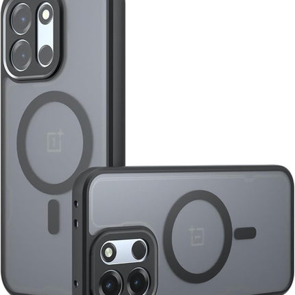 OnePlus Nord 6 - Translucent Matte Skin MagSafe Armor Case Zwart