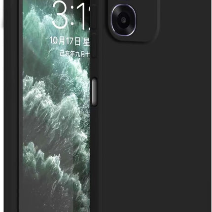 Oppo A6/A6x/A6k Hoesje Silicone Case Zwart