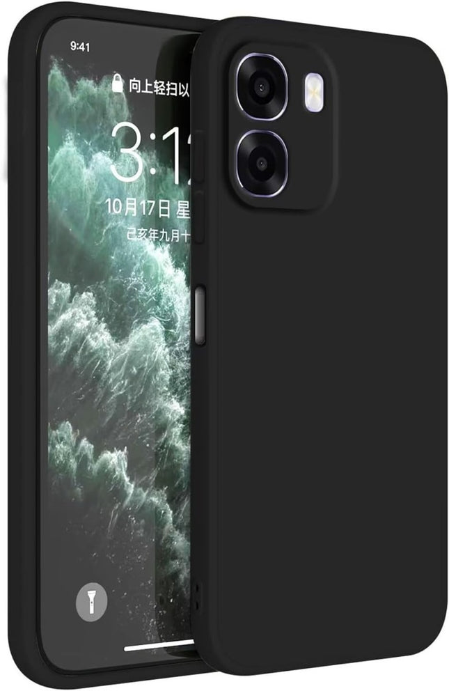 Oppo A6/A6x/A6k Hoesje Silicone Case Zwart