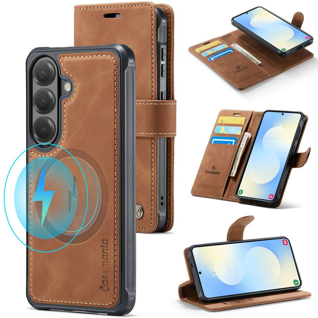 Google Pixel 10a Hoesje 2-in-1 Wallet Magnetic Magsafe Case - Bruin