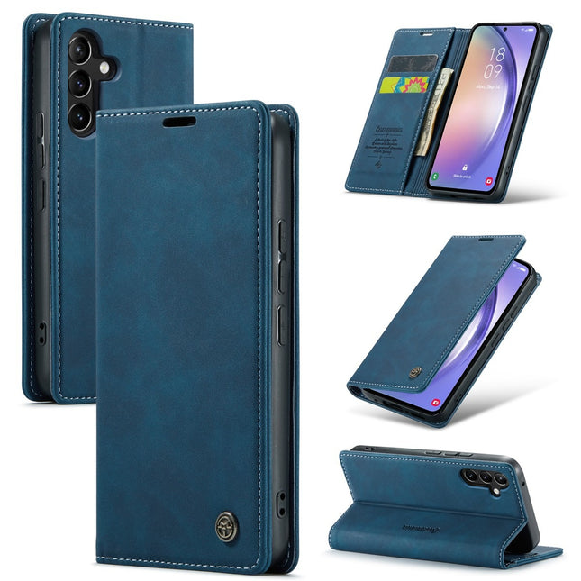 Samsung Galaxy A57 5G Hoesje Slim Case Wallet Donker Blauw