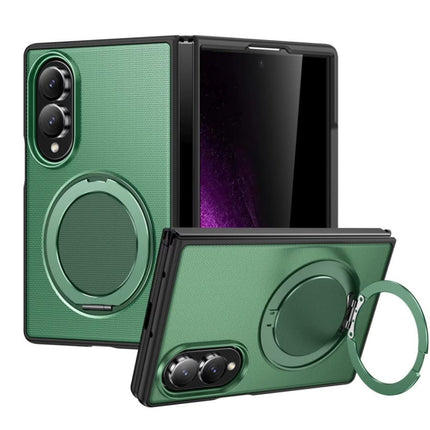 Samsung Z Fold 8 - Pure Colour Design With Ring Rotation Case - Groen