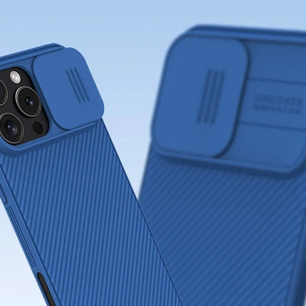 Nillkin CamShield Pro iPhone 16 Pro Max hoesje (blauw)