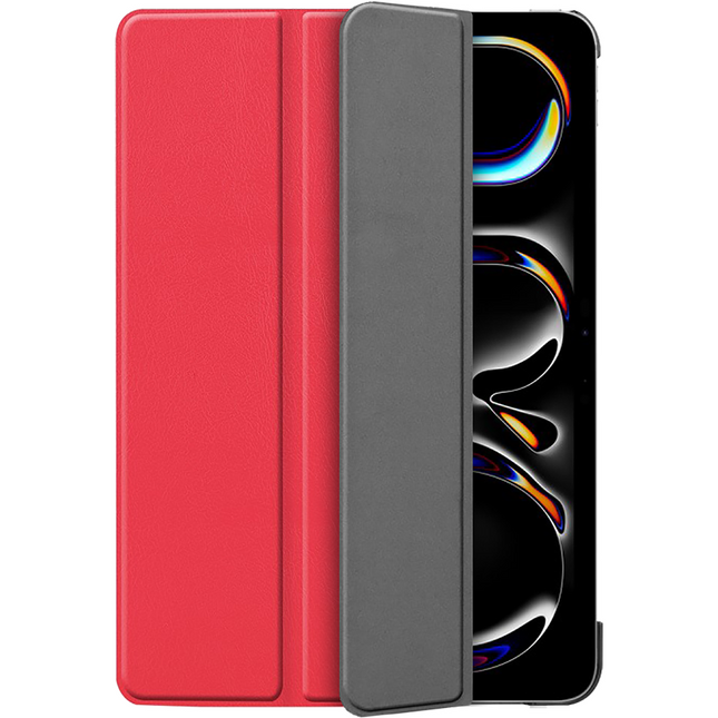 Just in Case iPad Pro 13 (M5 2025 / M4 2024) - TriFold Smart Book Case - Red