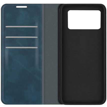 Just in Case Poco X4 Pro - Magnetic Wallet Case - Blue