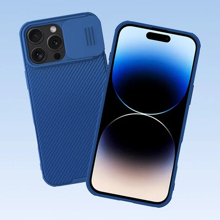 Nillkin CamShield Pro iPhone 16 Pro Max hoesje (blauw)