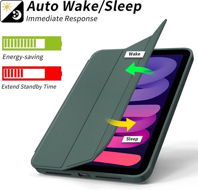 Silicone Smart Cover- iPad A16(2025)/iPad 2022 (10.9 inch 10e Generatie) - Groen