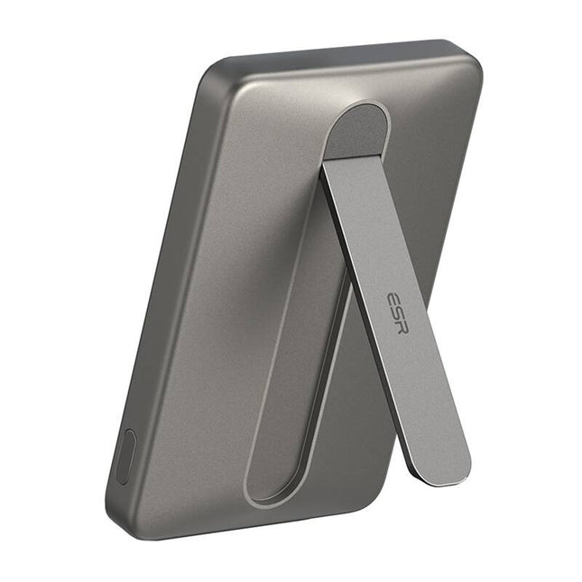 ESR Qi2 MagSlim 5000 mAh magnetische powerbank met standaard (zand)