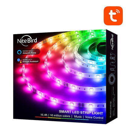 Slimme wifi RGB LED-lichtstrip NiteBird SL3 (2x5m), Tuya