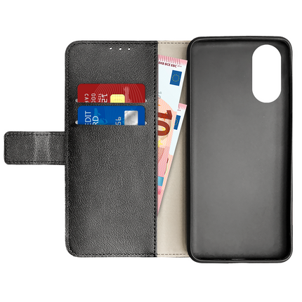 Just in Case Classic Wallet Case - Oppo A58 (4G) - PU leather Book