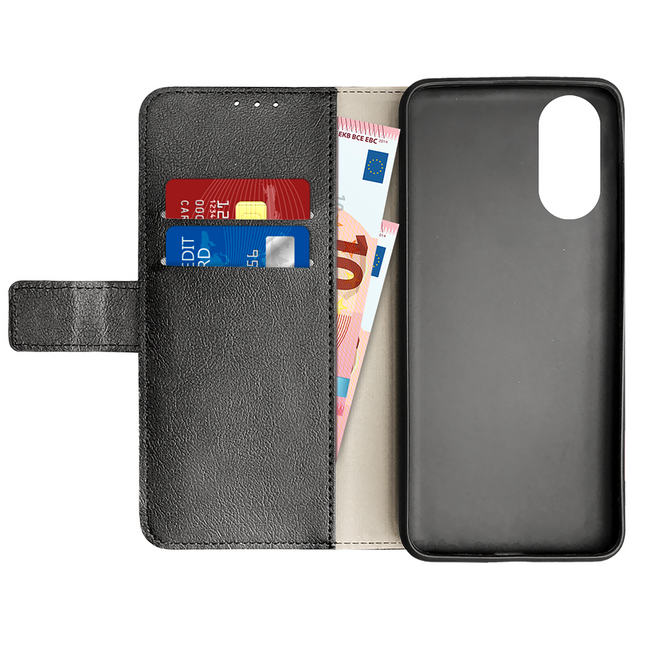Just in Case Classic Wallet Case - Oppo A58 (4G) - PU leather Book