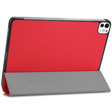 Just in Case iPad Pro 13 (M5 2025 / M4 2024) - TriFold Smart Book Case - Red
