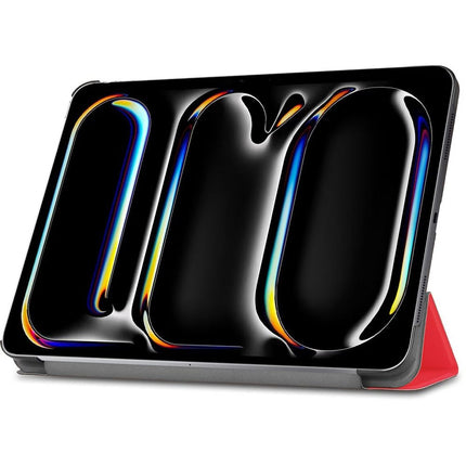 Just in Case iPad Pro 13 (M5 2025 / M4 2024) - TriFold Smart Book Case - Red