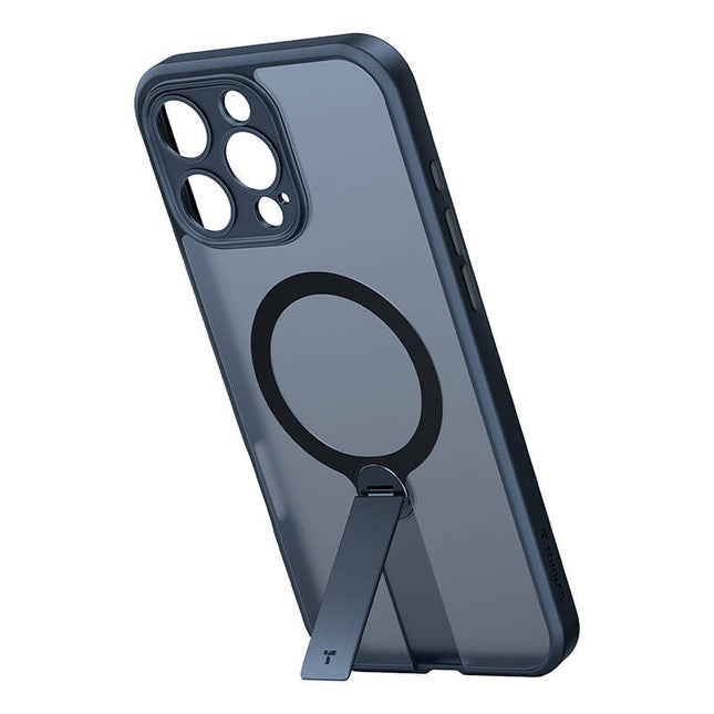 Torras Pstand Spin Case voor iPhone 16 Pro Max (zwart)